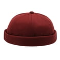thumbnail image 2 of YAOBAMM Bonnet Dame Femmes Hommes Tuque Ronde Couleur Unie Ajustable Sans Bord Respirant Décoratif Hip-Hop Danseuse de Rue Bonnet Dame Couvre-Chef, 2 of 7