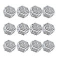 thumbnail image 4 of BIMZUC Silver Hexagonal 12PCS Hollow Plastic Candy Boxes Container for Wedding Bridal Shower Party Favors, Small Treat Boxes Organizer (8.26 inches / 21 cm), 4 of 4
