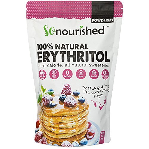 Powdered Erythritol Sweetener (1 lb / 16 oz) - Perfect for Diabetics and Low Carb Dieters - Confectioners - No Calorie Sweetener, Non-GMO, Natural Sugar Substitute