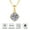 Gold, variant on 1.0 Carat D Color Moissanite Pendant Necklace for Women, 925 Sterling Silver with 18K Gold Plating - Wedding Necklace Gold Necklace