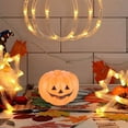 thumbnail image 4 of BNNG Halloween Pumpkin Lantern Decoration - Plastic Stacked Jack O Lantern Pumpkins Lights Indoor for Halloween Front Door Decor Indoor Decoration, Multi-Style, 4 of 4