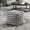 Black White, variant on Square Pouf for Footrest or Seating / Functional and Decorative