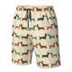 thumbnail image 4 of Balery Dachshund Dog Traje de Baño Estilo Hawaiano para Hombre, Shorts de Secado Rápido con Bolsillos-Large, 4 of 6