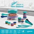 thumbnail image 2 of Sistema TO GO Bento Box Cubes | 1,65 L | Fiambrera para pausa con compartimentos y caja de aperitivos | Sin BPA | 2 unidades | Minty Teal &amp; Ocean Blue, 2 of 7
