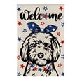 thumbnail image 2 of PHYHOO Cute Dog Garden Flag Patriotic Stars Vertical Double Sided Welcome Yard Flag Outdoor Indoor Lawn Farmhouse Decorations, 2 of 6
