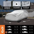 thumbnail image 4 of Budge Ultra Truck Cover, 3-Layer UV-Resistant, Breathable, Water-Resistant Protection, Durable Truck Cover for Standard Cab Trucks up to 217”, 4 of 8