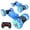 Blue, variant on Gqtwoy Stunt Car Toys 4WD Remote Control Car Gesture Sensor Rotating Vehicle with Lights, Deformable RC Truck, 360-Degree Tumbler, Excellent Durability, Ideal Gift for Holidays