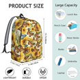 thumbnail image 5 of Sunflower and Butterfly Yellow Pattern Backpack for School, Cute School Bag with Adjustable Shoulder Straps and Padded Back, 15.7"x11.8"x5.5", 5 of 5