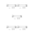 thumbnail image 2 of relayinert Stainless Steel RV Shower Corner Storage Bar Corner Storage Bar RV Shower Corner Corner Storage 1 Set 5Set, 2 of 6