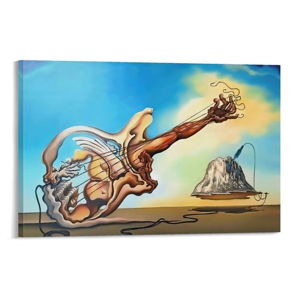 Salvador Dali Posters (12) Poster Cool Artworks Painting Wall Art Canvas Prints Hanging Picture Home Decor Posters Gift 12x18inch(30x45cm)