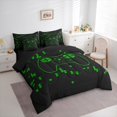 thumbnail image 3 of Homewish Green Gamer Gamepad Bedding Comforter Set 7pcs for Teens, Cartoon Gaming Player King Bedding Sets, Modern Video Game Reversible Bed Sheets, Super Cozy Room Decor, 3 of 7