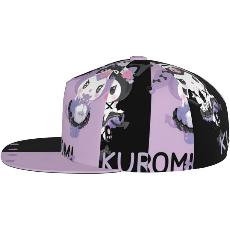 Baseball Cap Kuromi Anime My Melody Flat Brim Hip Hop Hat Trucker