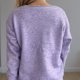 thumbnail image 5 of Suéter de cuello en V para mujer, moda Otoño Invierno, tejido, suelto, manga larga, blusa, cuello en V, suéter para mujer, 5 of 6