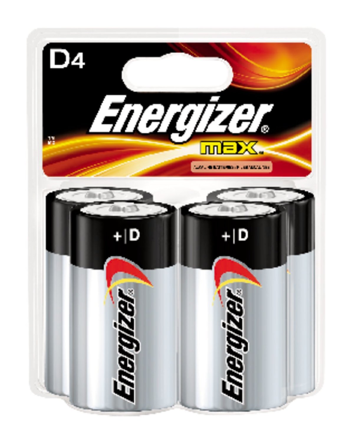 ENERGIZER MAX D4 ALKALINE BATTERIES PLUS POWERSEAL 4 PACK D CELL ENERGIZER MAX D4 ALKALINE BATTERIES PLUS POWERSEAL 4 PACK D CELL