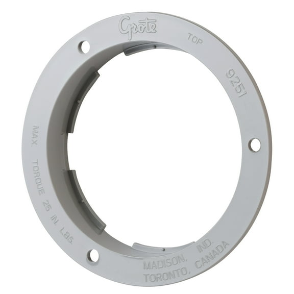 Grote 92511 - Bracket, 4", Gray, Theft-Resistant Flange