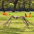 thumbnail image 3 of TUTUnaumb Halloween Decorations Giant Spider 47.2in, Realistic Large Hairy Spider Scary Furry Spider Props for Indoor Outdoor Yard Party Halloween Decor-A, 3 of 5