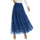 thumbnail image 1 of Falda PRETTYGARDEN Cintura Elástica Maxi Azul Talle S, 1 of 8