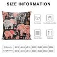 thumbnail image 5 of PHYHOO Elephant Throw Pillow Colorful Pillow Covers  Animal Double-sided Print with Flower Throw Pillow Sofa Cushion Decorative Pillowcase for Couch Bed Chair Office, 5 of 5
