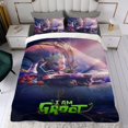 thumbnail image 4 of Yo soy Groot Conjunto de sábanas temático, trío de piezas, cómodo y amigable con la piel, diseño único, regalo de decoración para el hogar para familiares, amigos y fans,135cm *200cm, 4 of 6