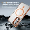 thumbnail image 2 of Allytechgroup Clear Mangetic Case Cover for Samsung Galaxy A54 5G, Compatible with Magsafe Wireless Charging Not-Yellowing Anti-Scratch Case Cover for Galaxy A54 5G, Orange, 2 of 8