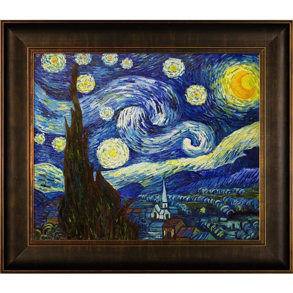 La Pastiche Starry Night by Van Gogh, Handmade Oil Reproduction