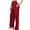 Plaid red, variant on iniber Women's Comfy Pajama Pants Casual Lounge Pant Wide Leg Palazzo Stretch Drawstring Bottoms