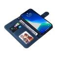 thumbnail image 3 of Wallet Case for iPhone 13 Pro, Buisiness Luxury PU Leather Credit Card Slots Holder Kickstand Magnetic Clasp Phone Cover with Soft Silicone Inner Shockproof Drop Resistant Case,Blue, 3 of 8