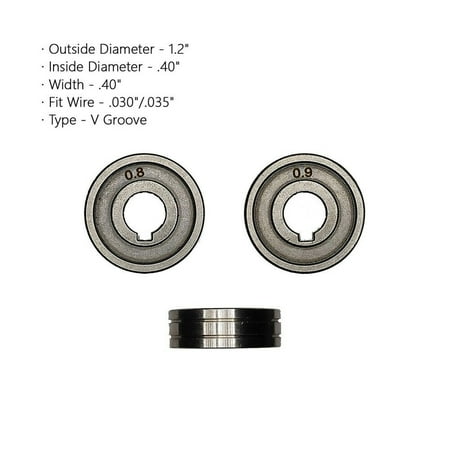 

For Drive Roll .023 .030 .035 .045 Knurled V U Groove Wire Feed For MIG-Welders.