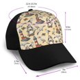 thumbnail image 2 of Yiaed Marine Birds And Coastal Lighthouse Print Baseball Cap Dad Hat Polo Style Plain Blank Adjustable Size, 2 of 5