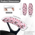 thumbnail image 6 of HELLHERO Panda Strawberry Print Office Chair Cover with Armrest Covers, Gaming Chair Seat Covers Skin Friendly, Computer Office Chairs Cover with Armrest Slipcover, Pink, 6 of 6