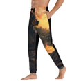 thumbnail image 3 of Pofeuu Sunset Meditating Doberman Print Sweatpants for Men, Men's Lounge Pants, Men's Athletic Pants, Men's Sweat Pants with Pockets-XX-Large, 3 of 5