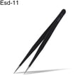 thumbnail image 4 of HEVIRGO 1 Pc ESD Safe Stainless Steel Anti-Static Tweezers Maintenance Repair Tool, 4 of 8