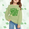 thumbnail image 2 of Mercatoo Girls Boys St. 𝐏atrick's Day Sweatshirt Outfit Toddler Crewneck Long Sleeve Pullover Kids Letter Shirt Sweater Tops, 2 of 6
