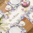 thumbnail image 4 of Resurrected tablecloth Easter Eggs Christian Cross Lily Flowers Spring Isa Holiday Resurrection Party Home Kitchen Dining Room Decoration (13 'x 72'), 4 of 5