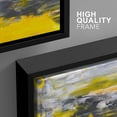 thumbnail image 4 of wall26 Framed Canvas Print Wall Art Set Gray &amp; Yellow Grunge Brushstrokes Abstract Shapes Illustrations Modern Art Chic Colorful Multicolor Ultra for Living Room, Bedroom, Office - 24"x36&qu, 4 of 5