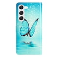 thumbnail image 4 of Wallet Case for Samsung Galaxy S23 Plus with Colorful Painting Pattern Luxury PU Leather Magnetic Flip Folio Cover, Soft Silicone Shockproof Card Slots Holder Kickstand Protective Case,Blue Butterfly, 4 of 8