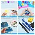 thumbnail image 4 of Estera De Arte De Silicona, Taza De Agua Estera De Dibujo De Silicona Línea De Escala Sobresaliente Lavable Para Niños Para Arcilla, 4 of 7