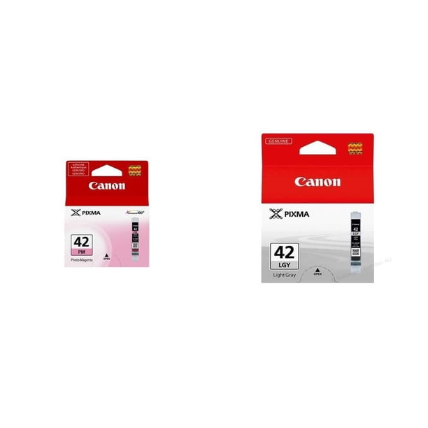 Cartuchos de depósito de tinta Canon CLI-42 Photo Magenta y Gris Claro compatibles con las impresoras PIXMA PRO-100