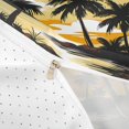 thumbnail image 4 of jejeloiu Vintage Palm Sunset Twin Duvet Cover For Girls,Beach Silhouette Print Twin Bedding,Yellow Brown,Reversible,2-Piece,1 Duvet Cover and 1 Pillowcase, 4 of 6
