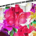 thumbnail image 4 of Waterproof Pioneer Shower Curtain 84x72 Inch Polyester Unique Colorful Floral Shower Curtain for Bathroom Hotel Home Decor with 12 Plastic Hooks, 4 of 5
