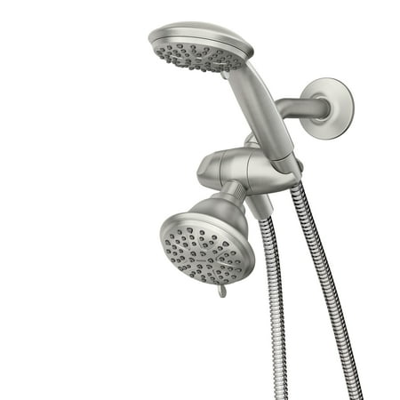 Attune 8-spray 4 in. Shower Head with Handheld Spray Combo in Spot Resist Brushed Nickel