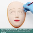 thumbnail image 2 of Maoww Silicone Practice Fake Head Reusable Mannequin Head Skin 5D Makeup Training Accessory, 2 of 9