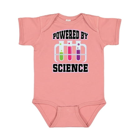 

Inktastic Powered By Science Gift Baby Girl Bodysuit