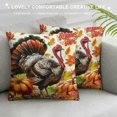 Vllo0ord Thanksgiving Day Throw Pillow Cover Inch Cute Cartoon Turkey