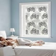 thumbnail image 3 of Black White Motorcycles Window Privacy Film, Modern Hand-Painted Vehicles Static Cling UV Sun Blocking Heat Control Window Tint Day and Night, Non-Adhesive One Way Windows Privacy Cover 19.6''x39.3'', 3 of 7