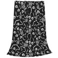 thumbnail image 2 of Vsdgher Skeletons Dancing Ultra-Soft Micro flannel Blanket Throw Blankets for Couch Sofa, Bed (4 sizes)-40"x30", 2 of 7