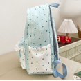 thumbnail image 6 of Weebloom Polka Dot School Backpack For Kids Teen Girls Cute Style Lace Trim Lightweight Casual Daypack Large Bookbag Middle High School College Blue, 6 of 6