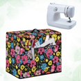 thumbnail image 4 of HELLHERO Colorful Flower Pattern Sewing Machine Protector Polyester Material Carrying Handle with Pockets for Extra Accessories Home Uses, 4 of 8