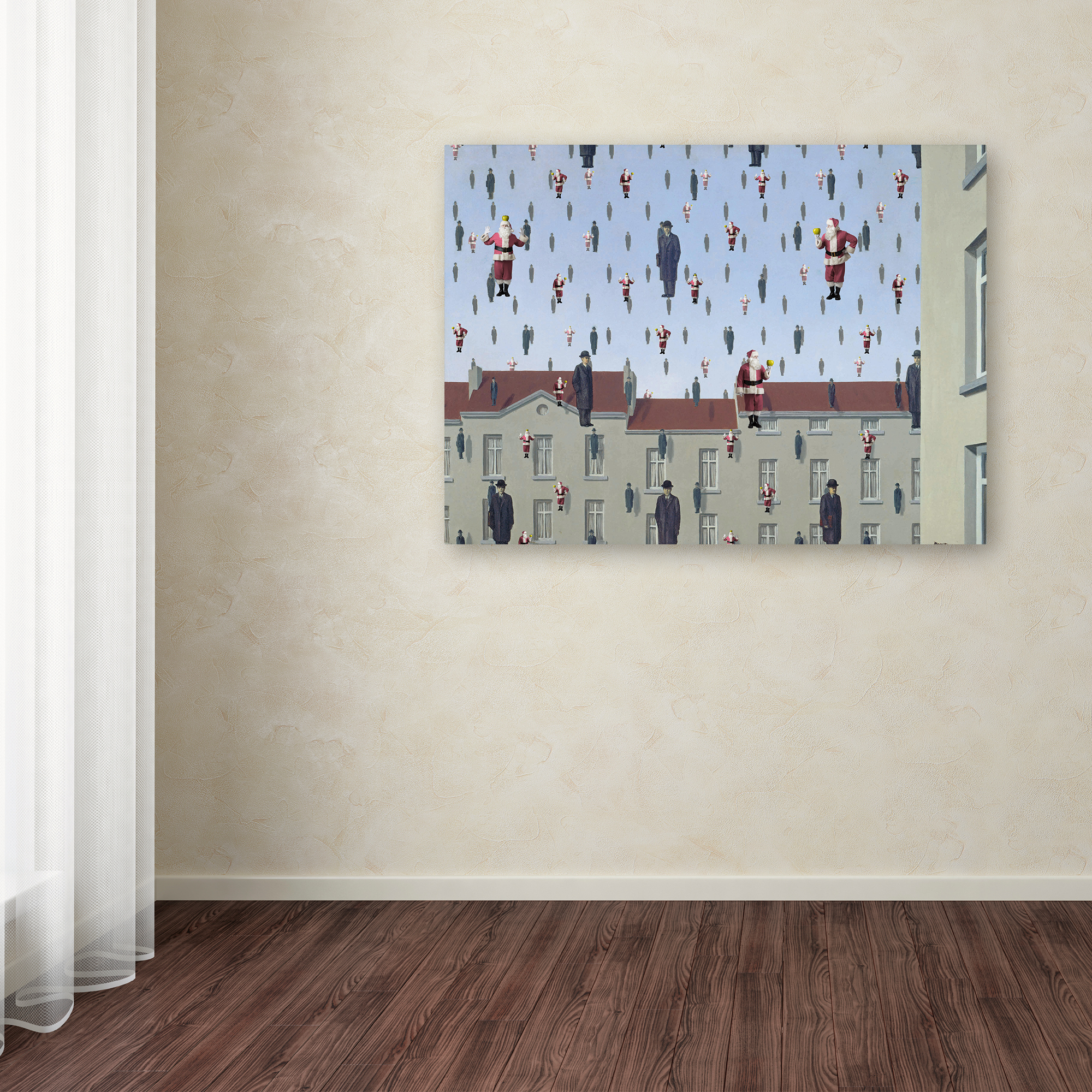 Trademark Fine Art 'Magritte - Golconda' Canvas Art by Ed Wheeler