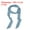 Light Blue, variant on Uxcell Solid Long Neckerchief, Stylish Ribbon Scarf Pure Skinny Scarf Necktie Lake Blue